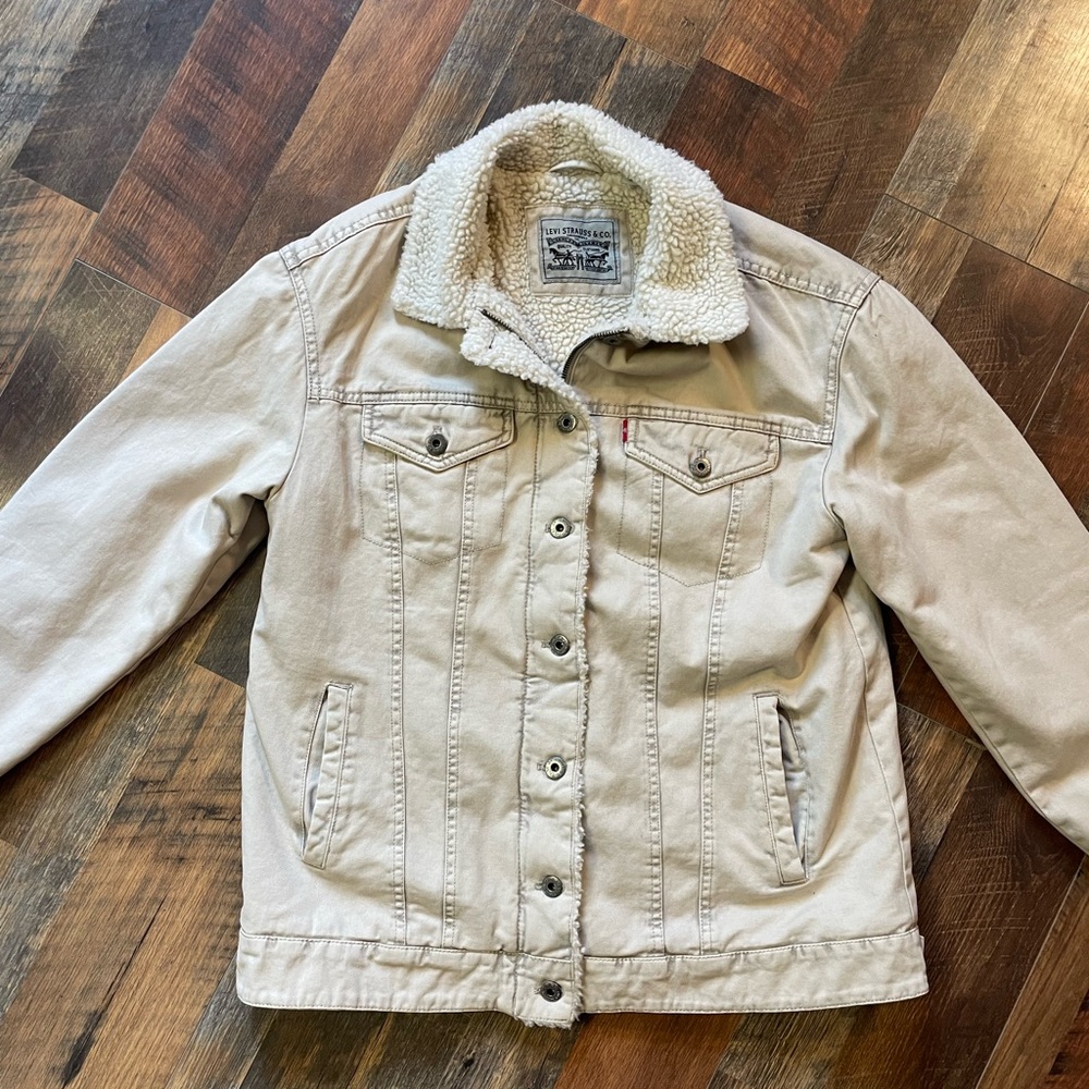 Womens Levi Sherpa Trucker Jacket